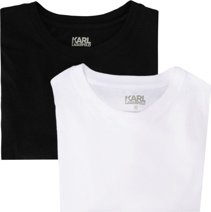 Karl Lagerfeld Paris two-pack cotton T-shirts - ShopStyle