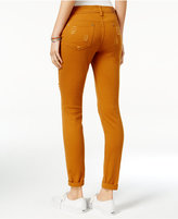 Thumbnail for your product : Dollhouse Juniors' Ripped Colored Wash Skinny Jeans