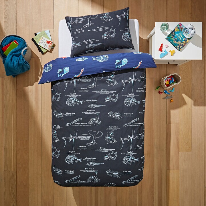 Natural History Museum Midnight Zone Duvet Cover and Pillowcase Set