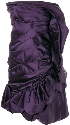 Christian Lacroix Pre-Owned 1990s Draped Strapless Cocktail Dress