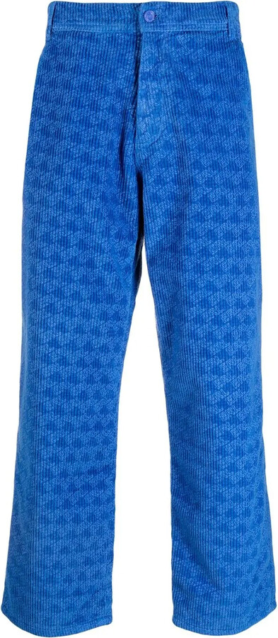 ERL Graphic-Print Corduroy Trousers