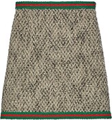 Thumbnail for your product : Gucci tweed Web stripe skirt