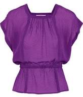 Thumbnail for your product : Etro Fil Coupe Silk-gauze Top