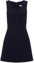 Thumbnail for your product : Carven Navy Wool Waist Coat Dress