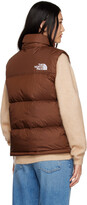 Thumbnail for your product : The North Face Brown 1996 Retro Nuptse Packable Down Vest