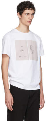 Raf Simons White Drugs Cover Slim Fit T-Shirt