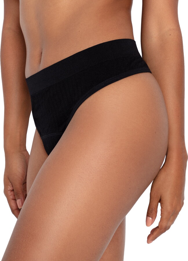 The Period Company. The Thong Period. in Sporty Stretch for Light Flows.