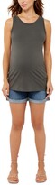 Thumbnail for your product : A Pea in the Pod Cotton Maternity Tank Top