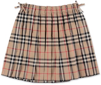Burberry Children Vintage Check Pleated Skirt