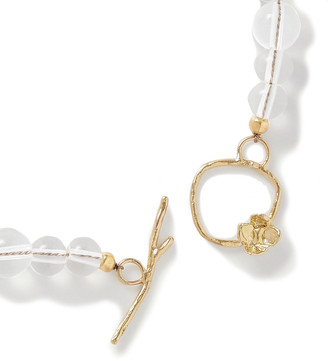 ANITA BERISHA Bubble Gold-tone, Glass And Quartz Necklace