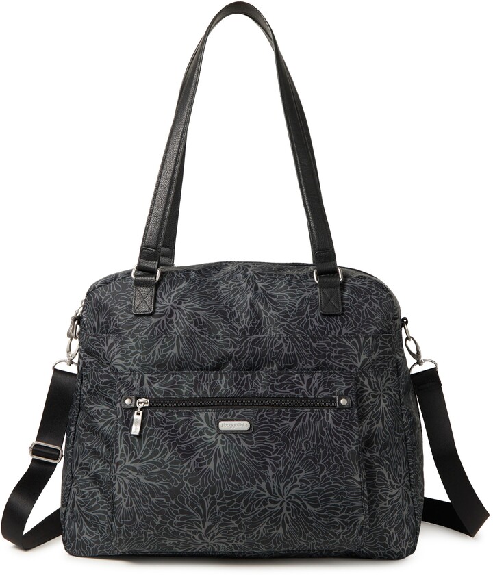 Baggallini Overnight Expandable Laptop Tote with RFID Phone Wristlet