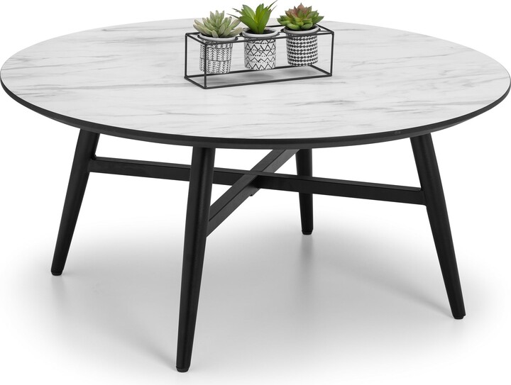 Dunelm Firenze Marble Effect Coffee Table White ShopStyle
