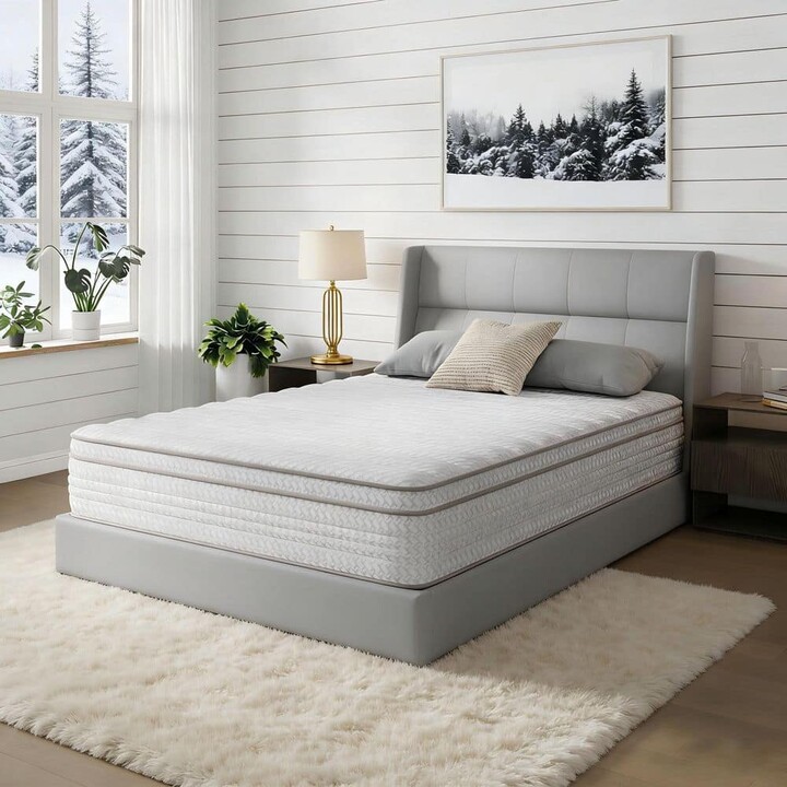 Avenco Queen Medium Firm Hybrid 10 in. Mattresses, Motion Isolation and Breathable