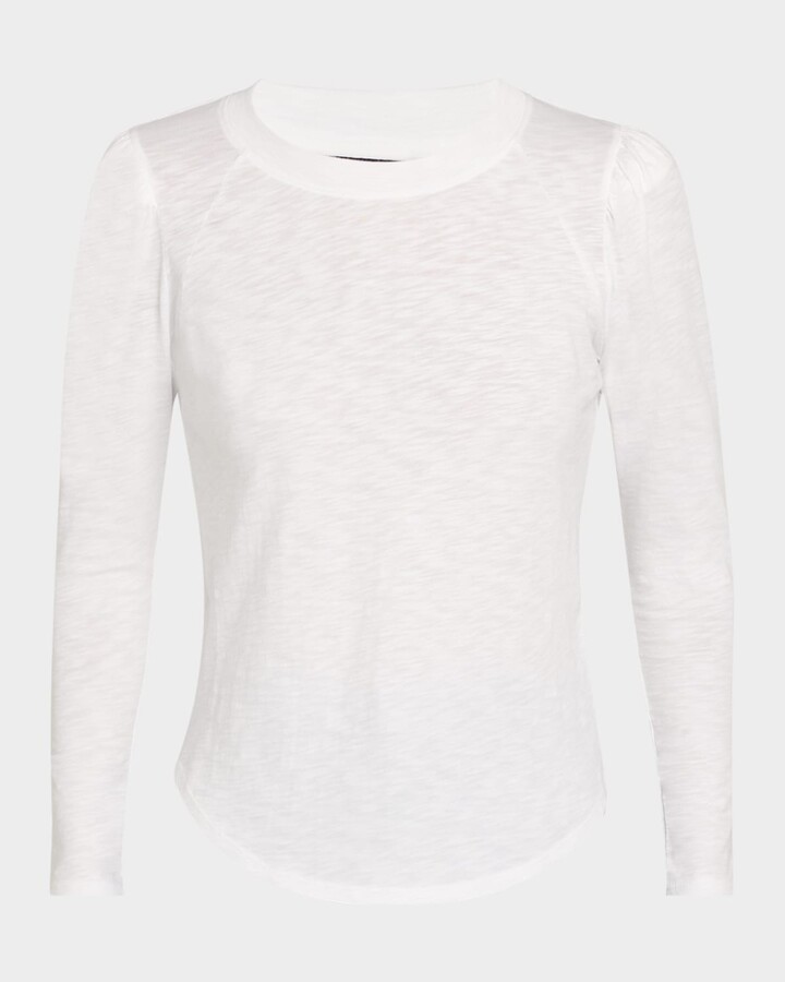 Veronica Beard Mason Long-Sleeve Baseball Tee