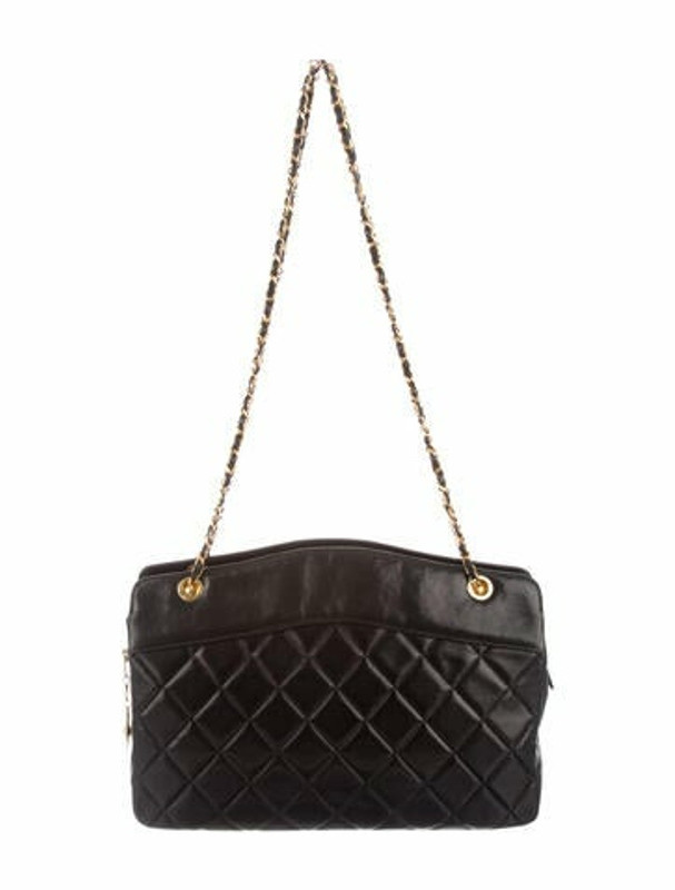 Chanel Vintage Lambskin Quilted Tote Black - ShopStyle
