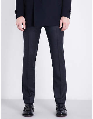Corneliani Micro-check academy-fit stretch-wool trousers