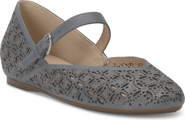 Lucky Brand Women's Cyrena Eyelet Mary Jane Ballet Flats