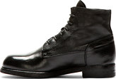 Thumbnail for your product : Officine Creative SSENSE Exclusive Black Leather Vertigo Ankle Boots