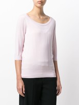 Thumbnail for your product : Dolce & Gabbana Ribbed Scoop Neck Jumper