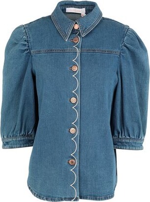 see by chloe denim top