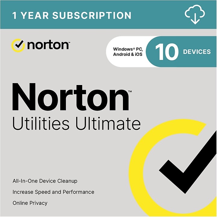 Norton Co. Utilities Ultimate for 10 PCs, Windows/Android/iOS, Download (21428852)