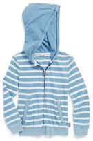 Thumbnail for your product : Splendid Striped Front Zip Hoodie (Toddler Boys & Little Boys)