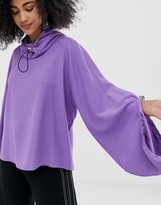 Thumbnail for your product : ASOS bright funnel neck top