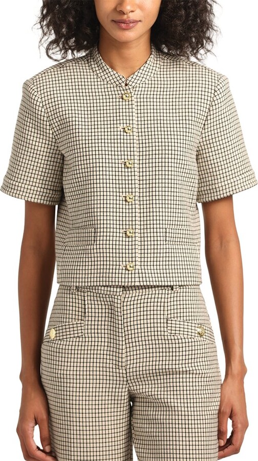 Derek Lam 10 Crosby Grace Short Sleeve Jacket