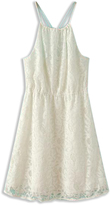 Thumbnail for your product : Choies White Embroidery Spaghetti Strap Backless Dress