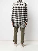 Thumbnail for your product : Palm Angels Fringed Check-Print Jacket