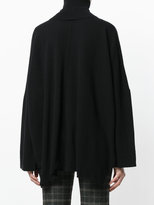 Thumbnail for your product : Nude asymmetric loose fit roll neck top