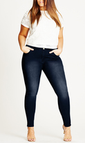 Thumbnail for your product : City Chic Highrise Skinny Short Asha Jean
