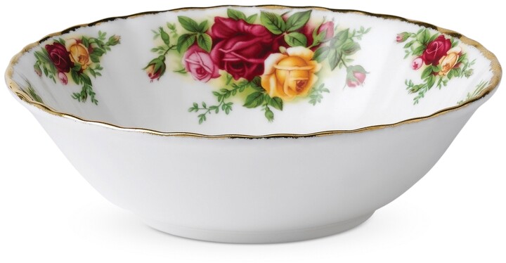 Porcelana de Ceniza de Hueso Royal Albert Old Country Roses Juego de 4 cuencos 