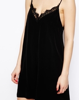 Thumbnail for your product : ASOS Swing Playsuit With Lace Trim