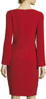 Thumbnail for your product : Rickie Freeman For Teri Jon Asymmetric Long-Sleeve Slit Cocktail Dress