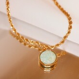 Thumbnail for your product : FEATHER AND CHAIN LONDON - Terra Gold Amazonite Choker