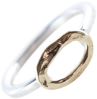 Marcela Colina Jewels 14k Gold & Silver Ooid Ring