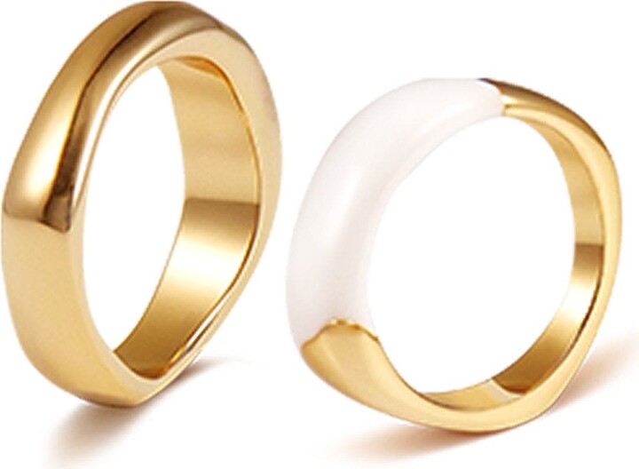 Retro Chic Time Ripples Ring