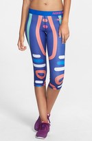 Thumbnail for your product : Nike 'Pro - Loops and Lines' Dri-FIT Screen Print Capris