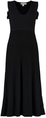 michael kors black ruffle dress