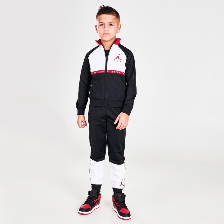 Nike Boys' Little Kids' Jordan Air Blocked Tricot Track Jacket and Jogger  Pants Set - ShopStyle