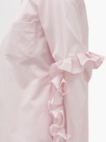 Thumbnail for your product : Comme des Garçons Comme des Garçons Ruffled Cotton-poplin Shirt - Light Pink