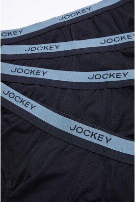 Jockey Ultimate Breathe Brief 4-Pack (Black) Men's Underwear
