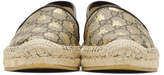 Thumbnail for your product : Gucci Beige GG Supreme Bee Espadrilles