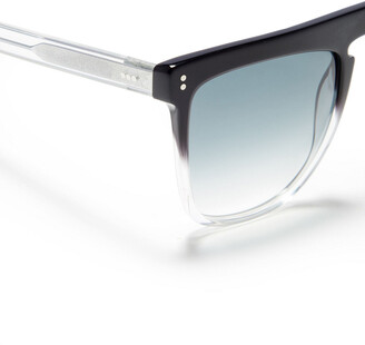 Joseph Madison Oversized D-frame Tortoiseshell Acetate Sunglasses