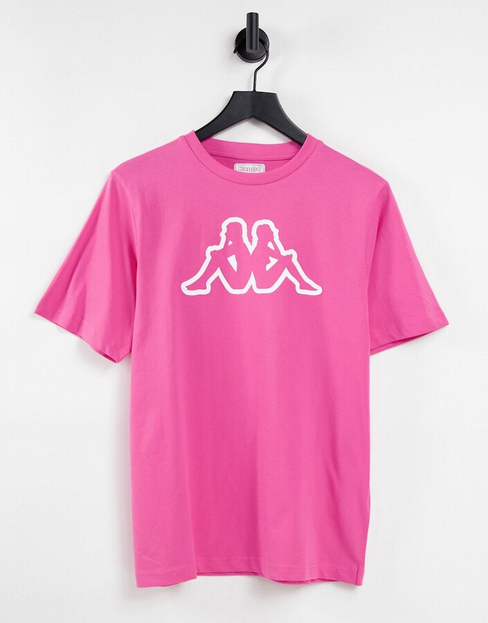 Kappa t-shirt in pink - ShopStyle