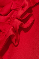 Thumbnail for your product : Sonia Rykiel Ruffled Crepe De Chine Blouse