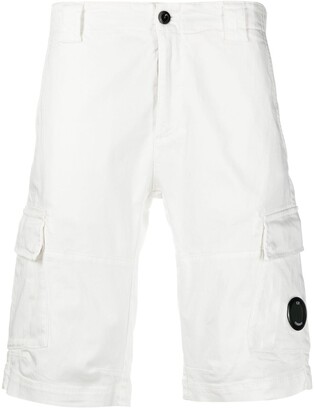 white cargo shorts