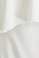 Thumbnail for your product : Badgley Mischka One-shoulder draped stretch-crepe dress