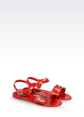 Armani Jeans Rubber Sandal With Logo